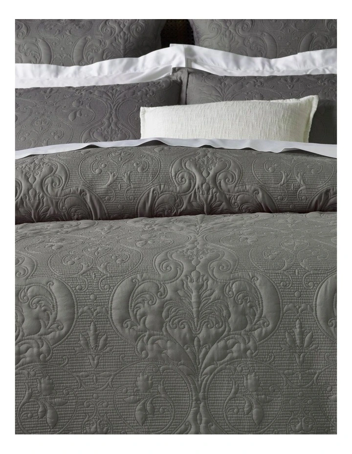 Heritage Everly Quilt Cover Grey - Image 2