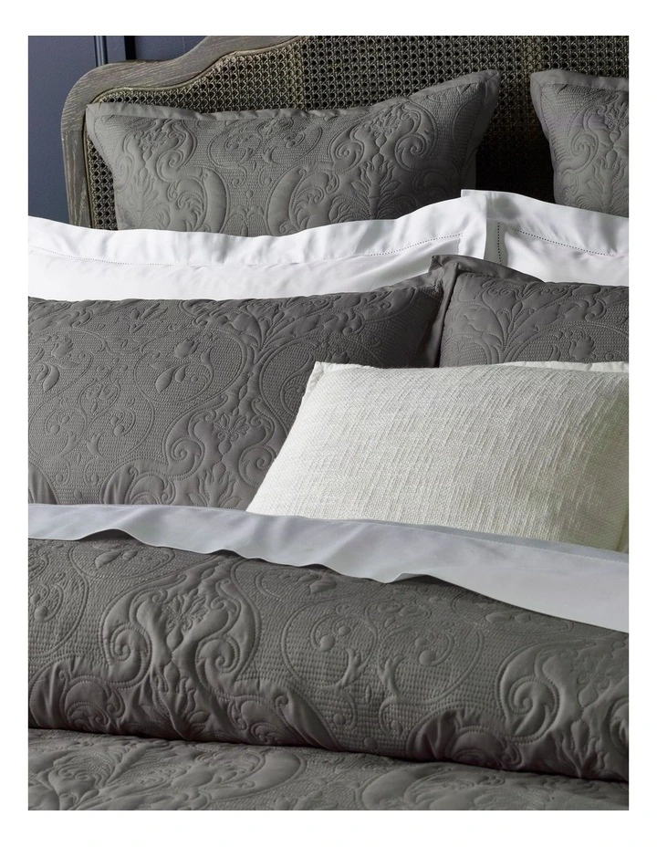 Heritage Everly Quilt Cover Grey - Image 3