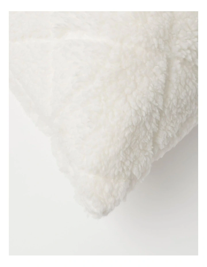 Sherpa Fleece Pillow Protector White - Image 3