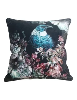Tui Blossom Cushion In Black