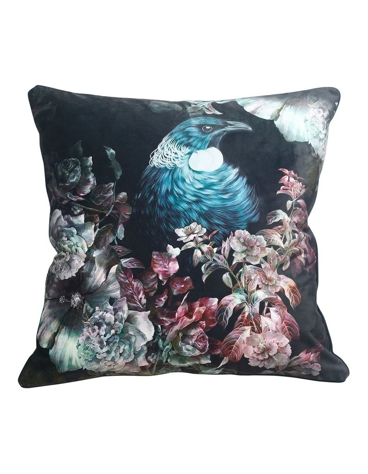 Tui Blossom Cushion In Black