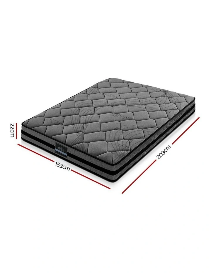 Queen Size Medium Firm Mattress 22cm Grey - Image 2