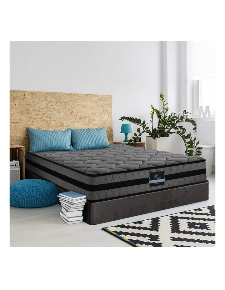 Queen Size Medium Firm Mattress 22cm Grey - Image 3