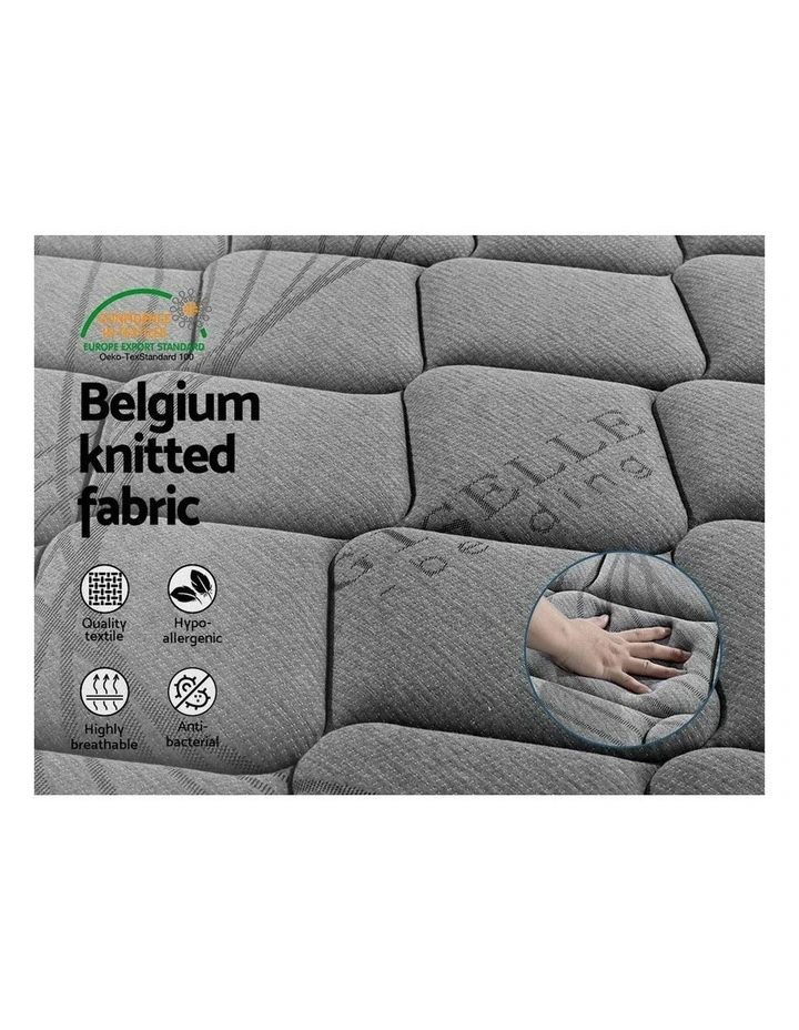 Queen Size Medium Firm Mattress 22cm Grey - Image 6