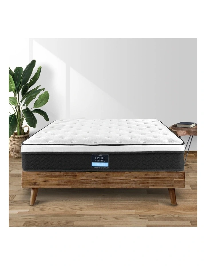 Mattress Euro Top Bed Bonnell Spring Foam King Single 21cm