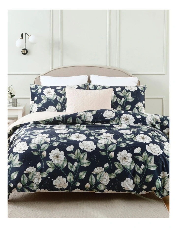 Evoke Velvet Quilt Cover Set Dark Green - Image 5