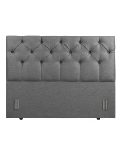 Luxor Tufted Headboard 120 Soot
