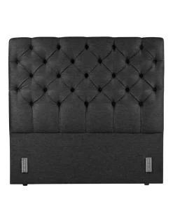 Luxor Tufted Headboard 150 Obsidian