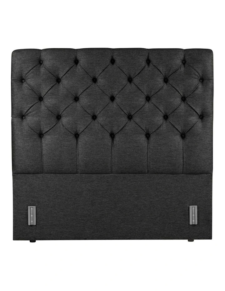 Luxor Tufted Headboard 150 Obsidian