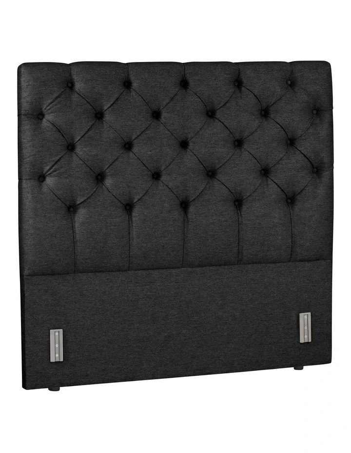 Luxor Tufted Headboard 150 Obsidian - Image 2