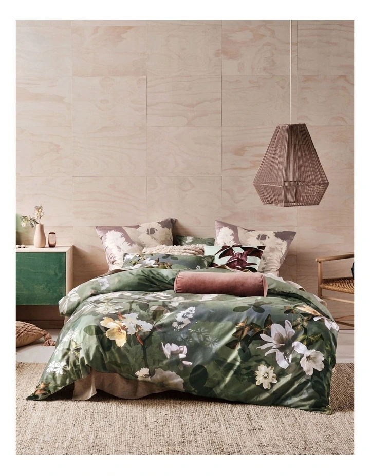 Linen House Rosalia Quilt Cover Set In Jade