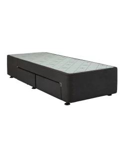 SpaceSaver Base 2 Left Hand Drawers Black