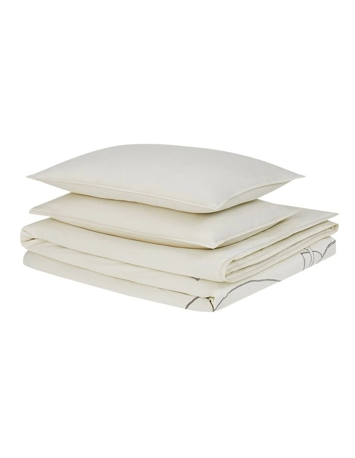 Calvin Klein Linear Branch Quilt Cover Set In Natural - Image 2