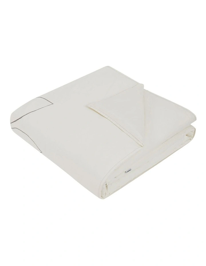 Calvin Klein Linear Branch Quilt Cover Set In Natural - Image 7