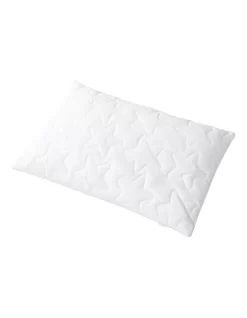 Kids Deluxe Cotton Wool Low Pillow In Snow