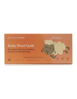 Baby Wool Quilt Cot White