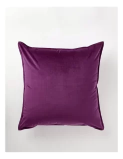 Heritage Vivienne Velvet Cushion 50x50cm In Viola