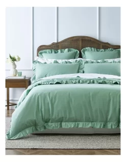Heritage Everley Quilt Cover Set In Sage