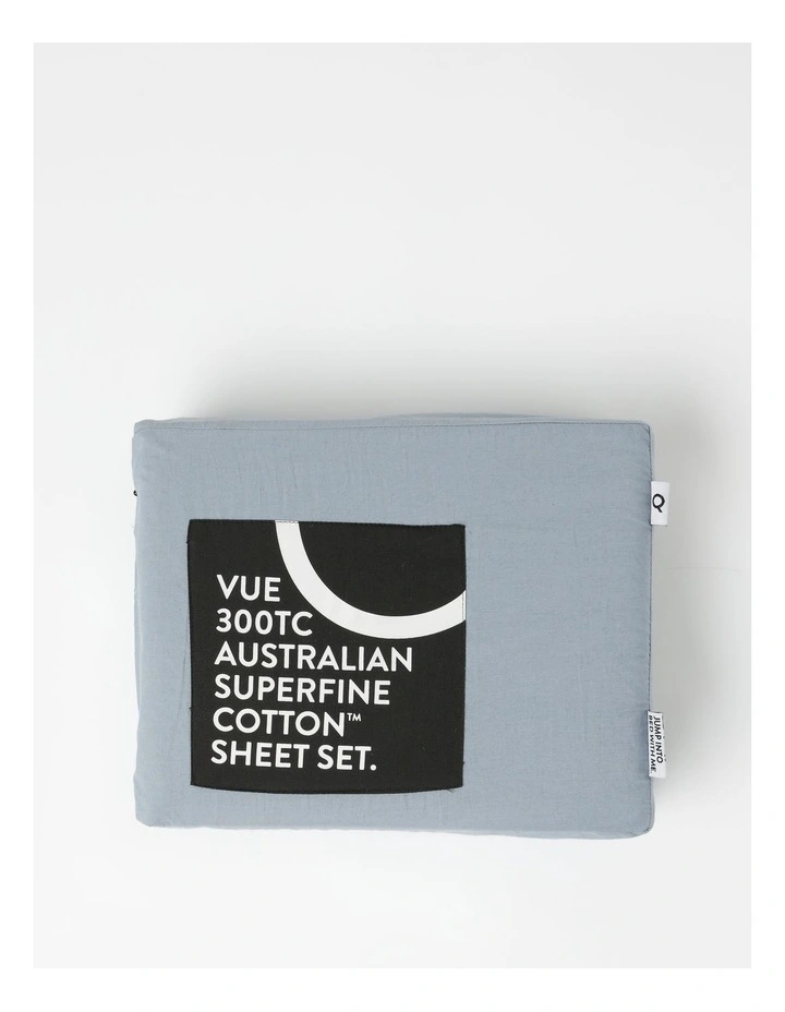 300TC Australian Superfine Cotton U-Shaped Pillowcase In Blue - Image 3