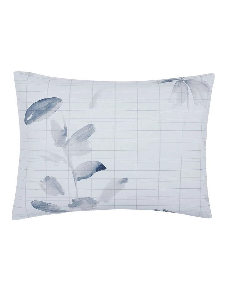 Calvin Klein Shadow Grid Floral Quilt Cover Set In Grey - Image 5