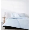 Calvin Klein Oversized Paintstroke Quilt Cover Set In Light Blue