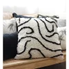 Mona Tufted Cushion 50cm Off White/Black
