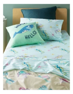 AMCS X Art Series Swimming Sea Dragon Sheet Set In Multi