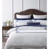 Heritage Petra Grecian Key Border Quilt Cover Set In Navy