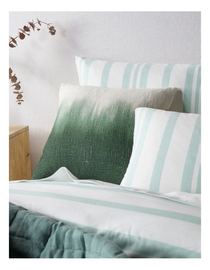 Walter Tencel Linen Block Quilt Cover Set In Morning Mist - Image 3