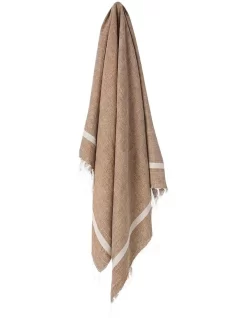 Herringbone Throw Tobacco