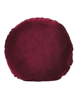 Luxury Velvet 55cm Round Cushion Merlot