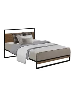 Dane Metal Bed Frame Single Size In Black