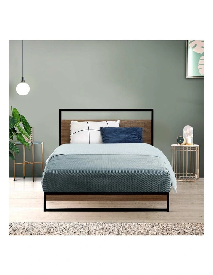 Dane Metal Bed Frame Single Size In Black - Image 2