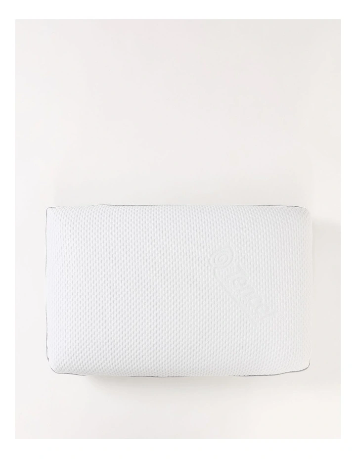 Charcoal Memory Foam Pillow In White - Image 4