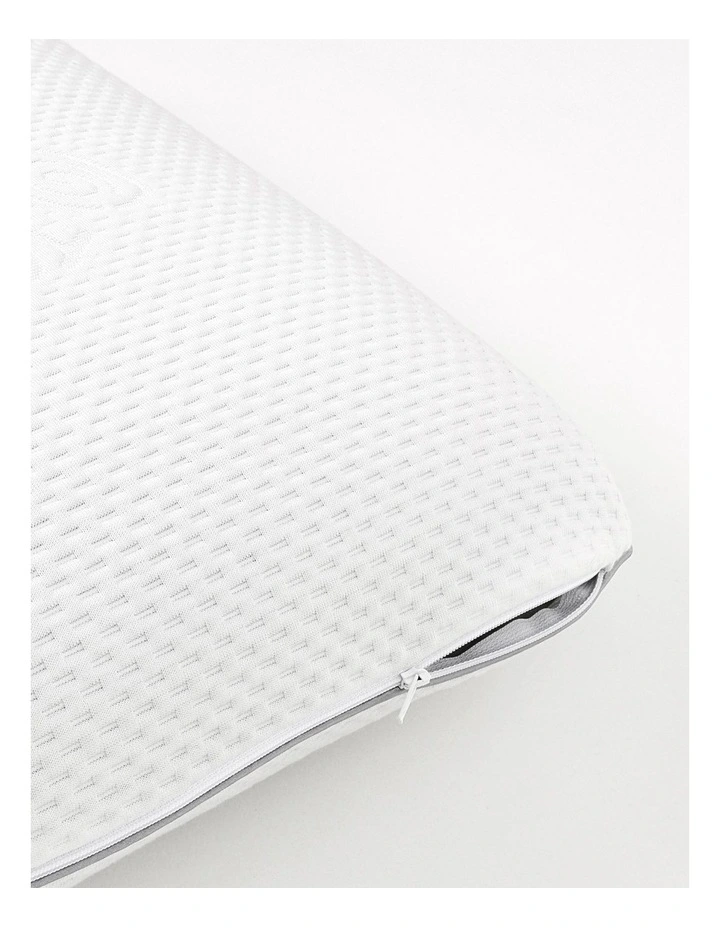 Charcoal Memory Foam Pillow In White - Image 7