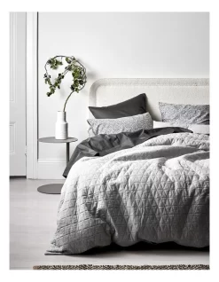 Chambray Quilted Bedlinen Collection Dove