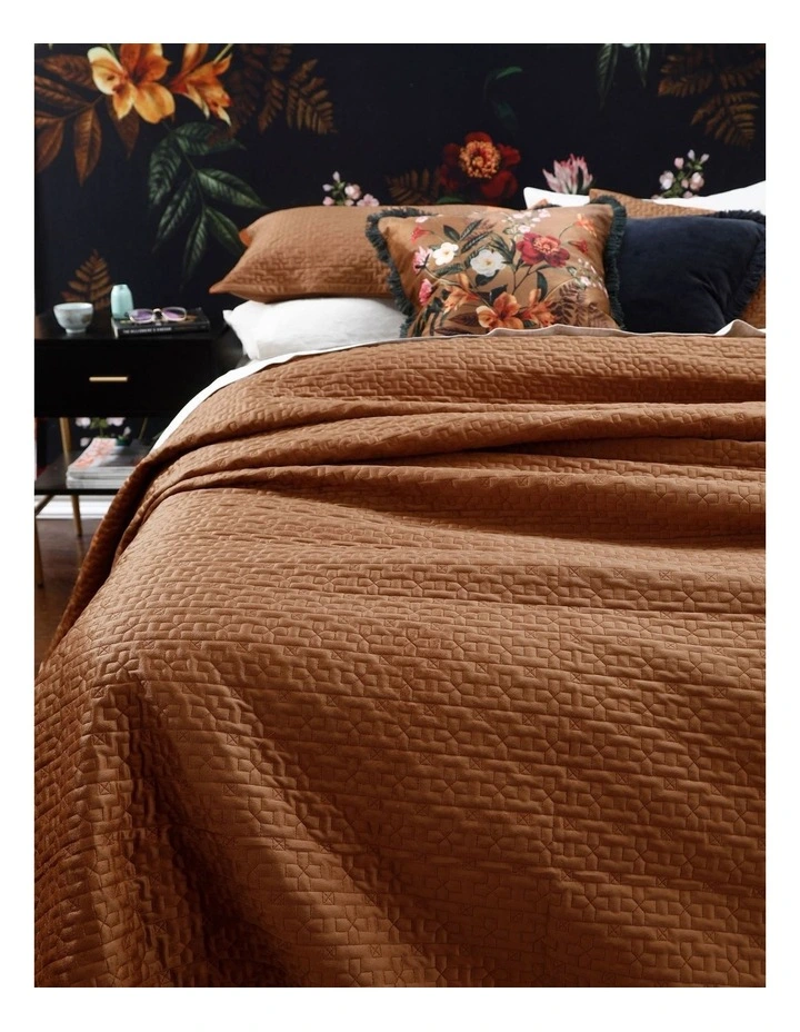 Terrace Bed Cover Set In Ginger - Image 2
