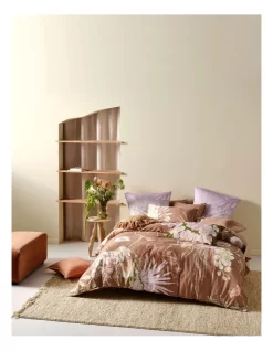 Linen House Bobbi Quilt Cover Set In Clay