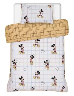 Disney Mickey Mouse Quilt Cover Set In White