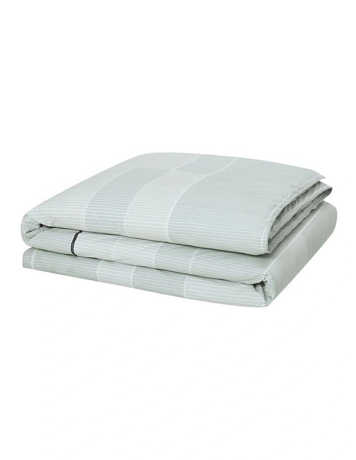 Calvin Klein Monochrome Essentials Quilt Cover Set In Mint Grey - Image 6