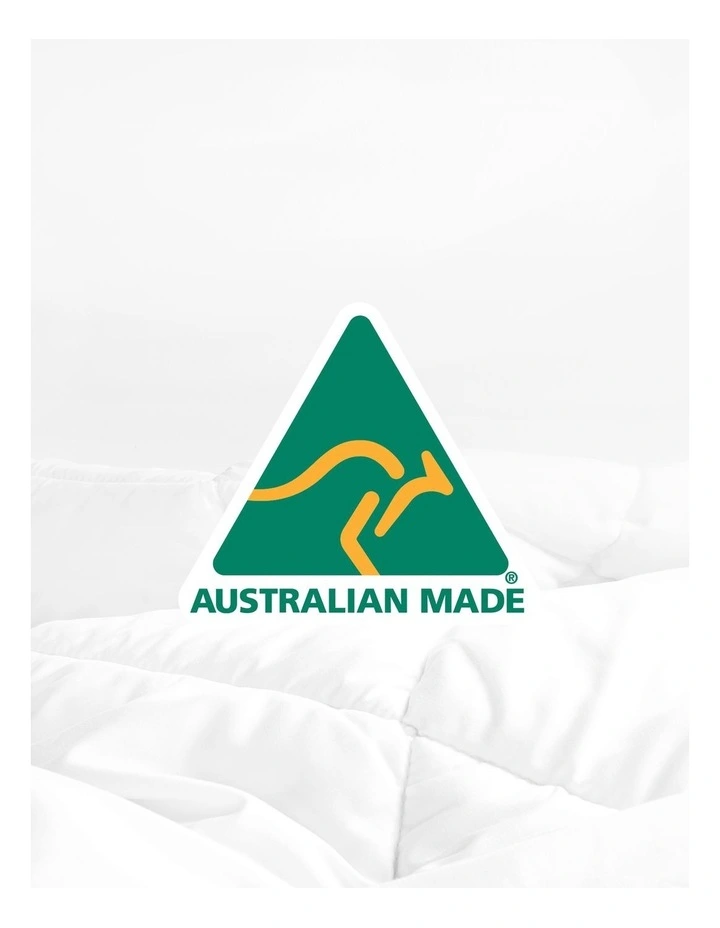 Luxe Super Wash Wool With Bamboo All Seasons Quilt In White - Image 2