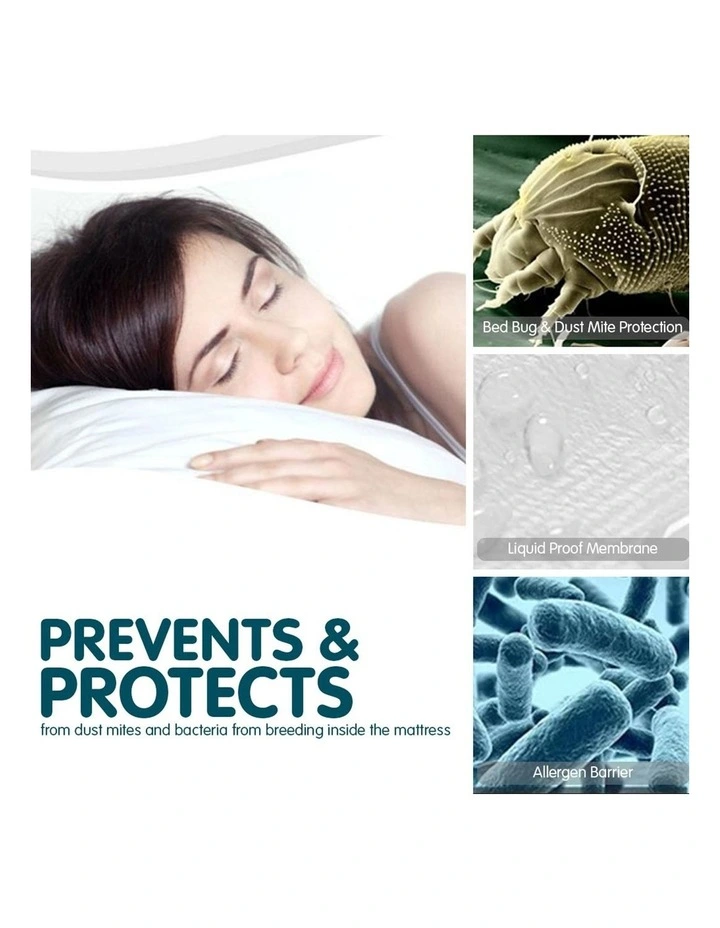 Laura Hill Luxury Cool Max Comfortable Fully Fitted Bed Mattress Protector Double - Image 4