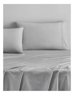 Reilly Pillowcase Pair In Soft Grey