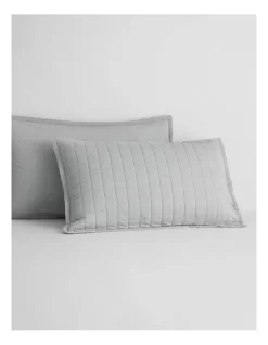 Reilly Pillow Sham In Soft Grey