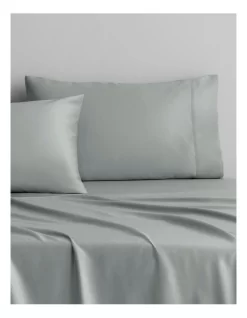 Egyptian Cotton 500tc Twill Pillowcase Pair In Tidal