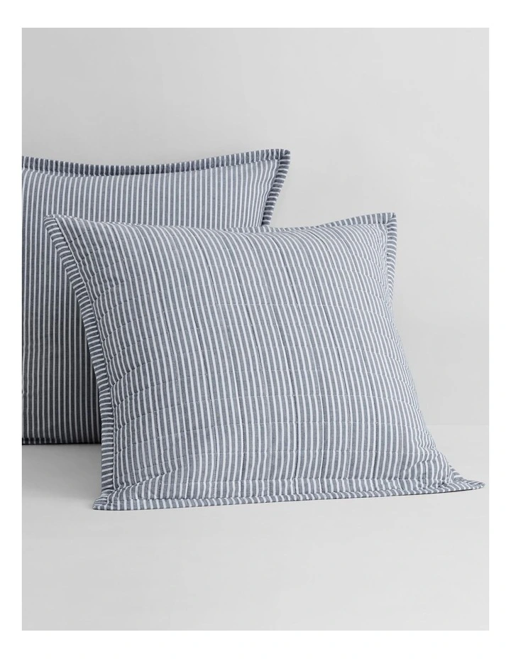 Reilly Stripe European Sham In Atlantic