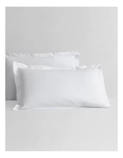 Colebrook Tailored Pillowcase Pair In White
