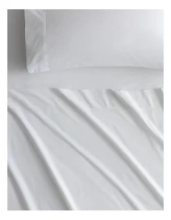 Byren Percale Sheet Set In White