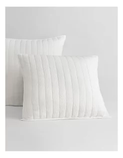 Walshe Tailored European Sham In White