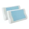 Gel-Infused Contoured Memory Foam Pillow Twin Pack